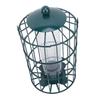 Caged Bird Feeder for Wild Birds Outside Squirrel Proof Hanging Tube Bird Feeder Chewproof Rustproof 7.1x12.6in Iron
