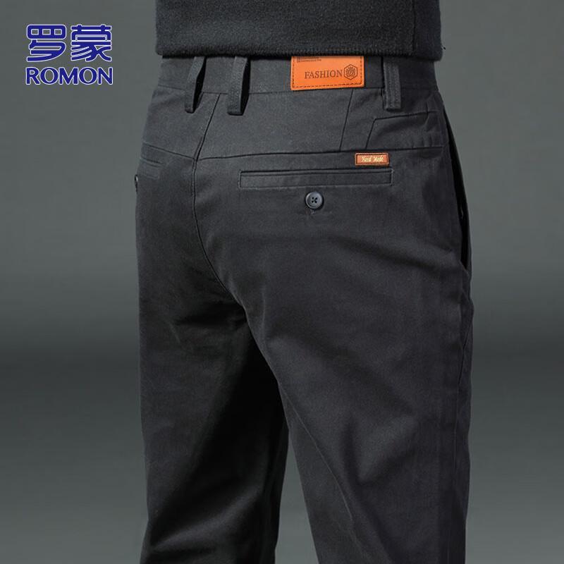 

ROMON Men s Straight-Leg Slim Fit Casual Pants 38