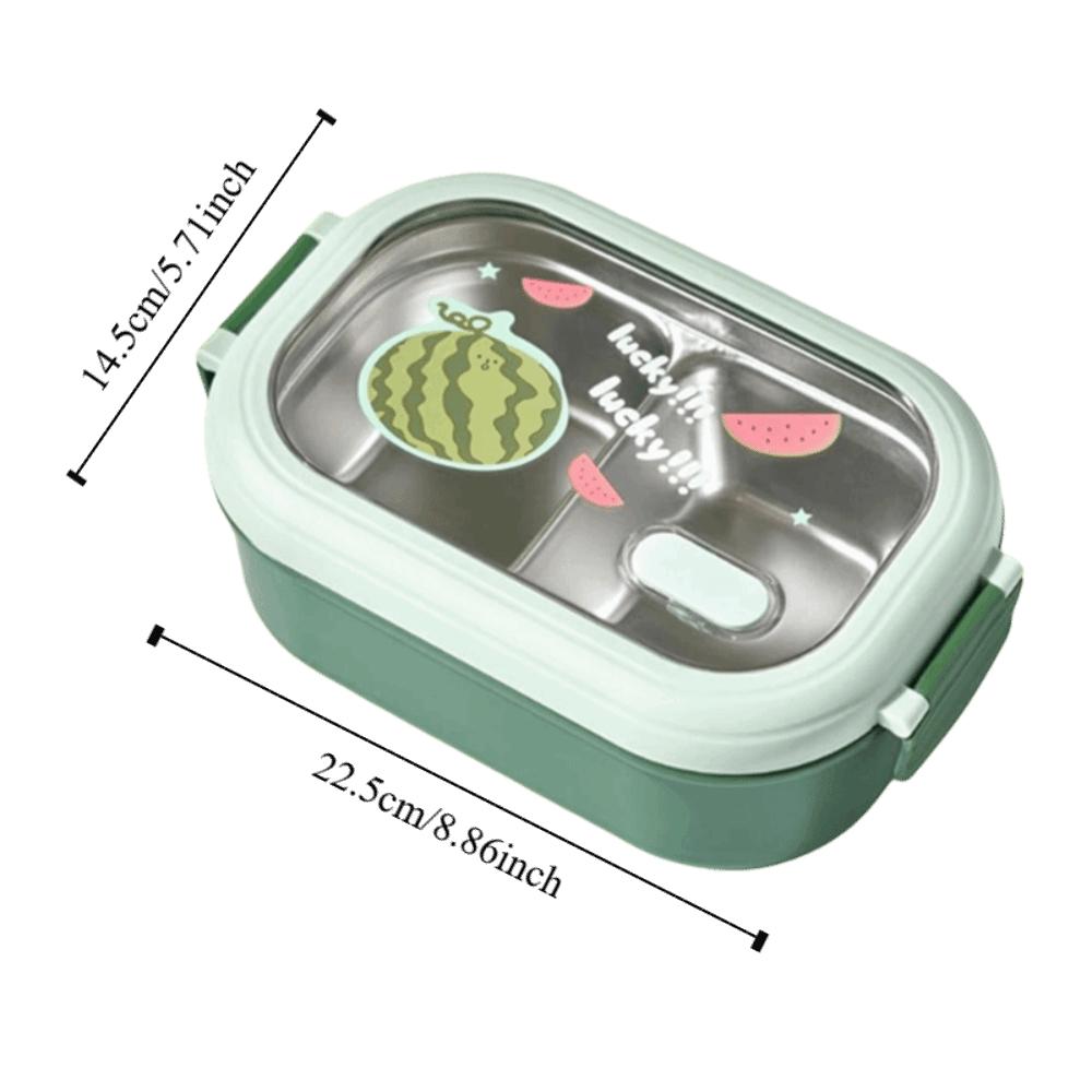 2 Compartments Fruit Lunch Box Leak-Proof Food Storage Box Portable Lunch Container  Girls