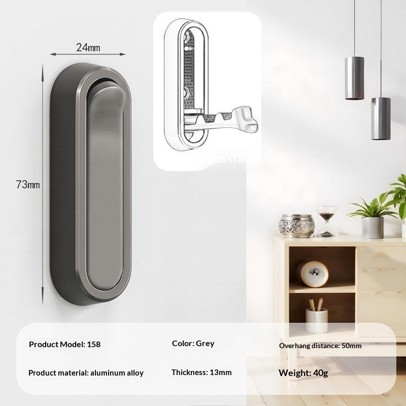 Concealed Folding Wall Hooks Heavy Duty Space Saving For Entryway Hanging Keys Bags Towels