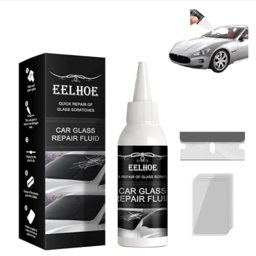Tekutina na opravu autoskla pro praskliny, odštípnutí a poškození od kamínků, okamžitá oprava, DIY opravná sada, nano opravná tekutina, pro hvězdicovité praskliny, pro auto w