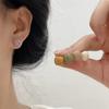 Small Sugar Cube Simple Stud Earrings Niche Design Retro Earrings In New Small and Versatile Temperament Earrings