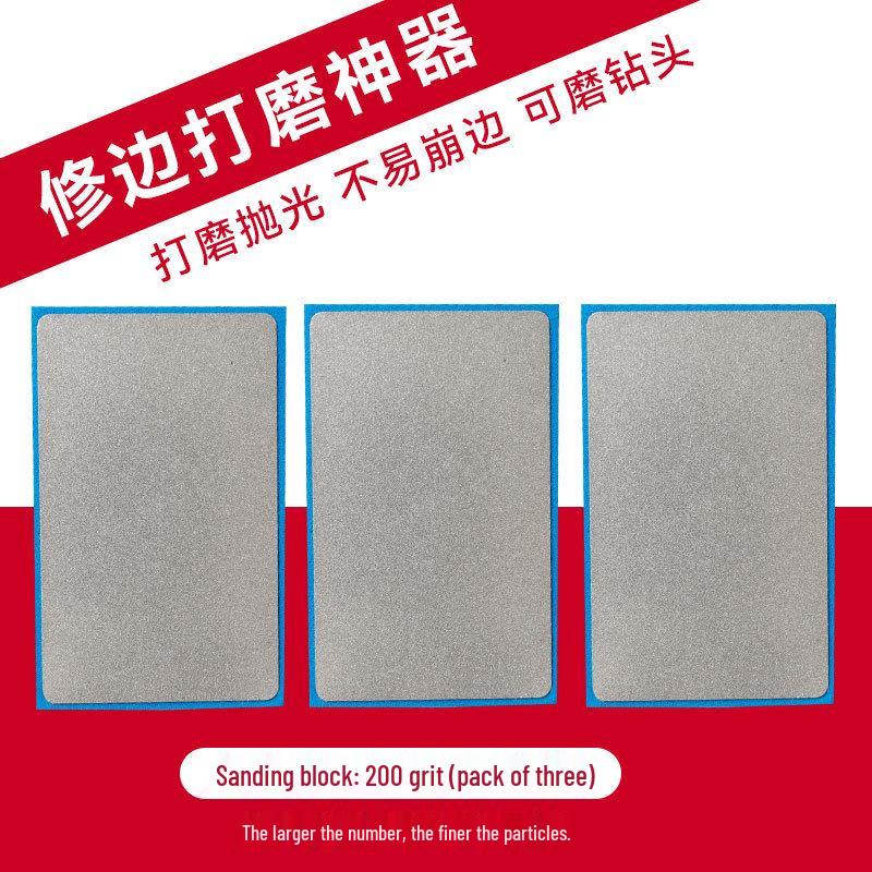 Fliesen Anfas- & Polierpad: Karborund Handschleifscheibe