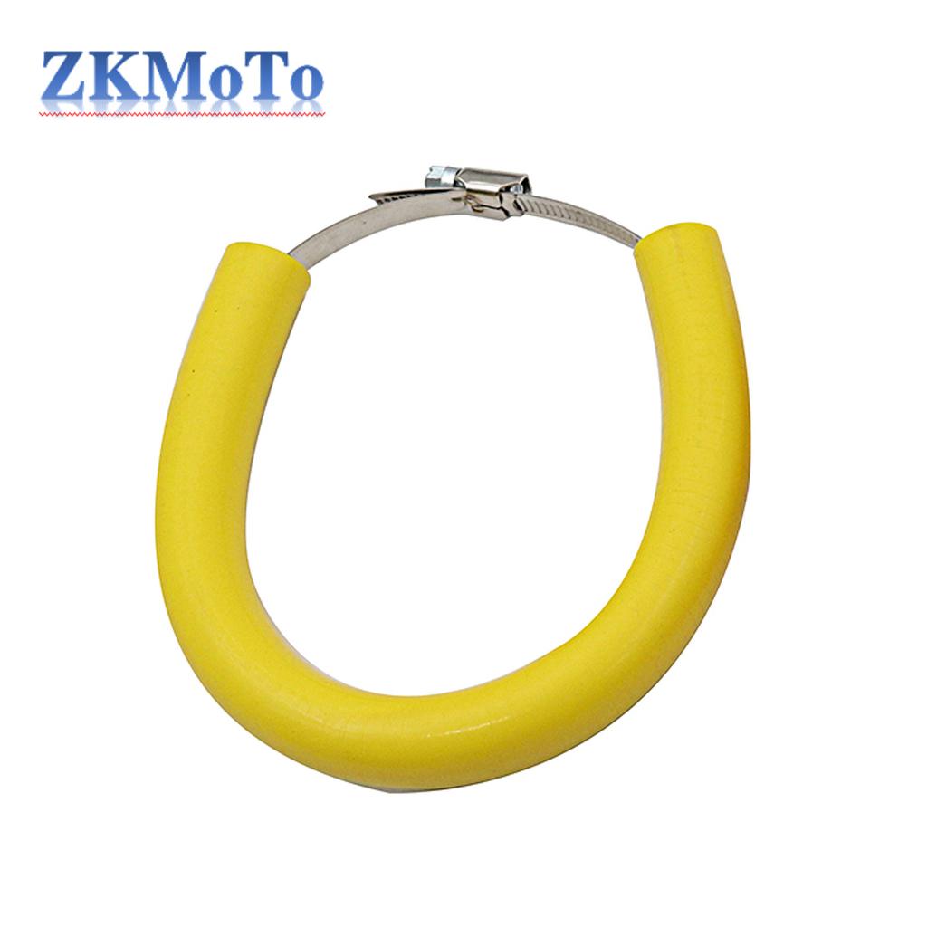 Universal Motorcycle Oval Exhaust Protector Can Cover For KTM Dirt Bike Accessories Silicone Guard Anti-hot 250 350 450 500 CC