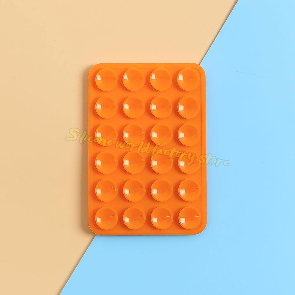 Silicone World Multifunctional Double-sided Silicone Suction Phone Holder Phone Case Anti-Slip Back Stickers Mat Wall Stand