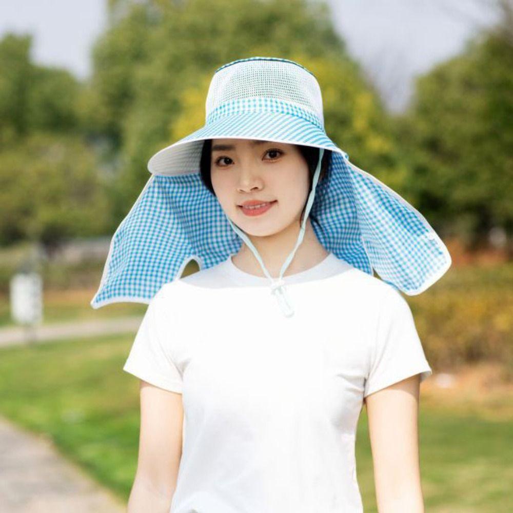 UV Protection Sun Hat Ear Flap Sunscreen Cap Outdoor Women Hats Fishing Hunting Hiking