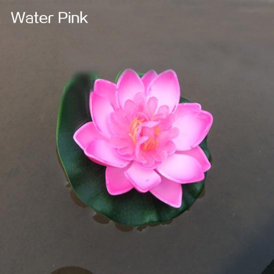 Artificial Water Floating Flower Lotus Home Yard Pond Fish Tank Decor
