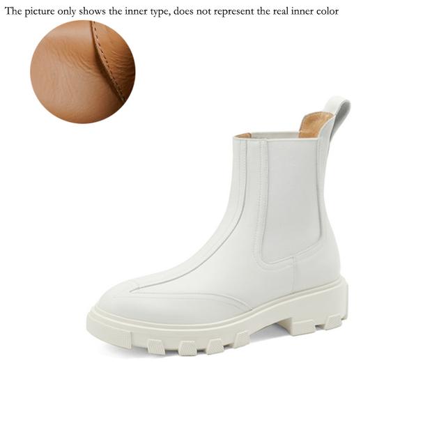 

Новые осенне-зимние женские ботинки, ботинки «челси», женская обувь с круглым носком, женская обувь на массивном каблуке, ботильоны на платформе и каблуке 38