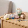 Metal Bell Mini Plush Sheep Keychain Soft Fluffy Sheep Doll Ornament  Chinese New Year Gift