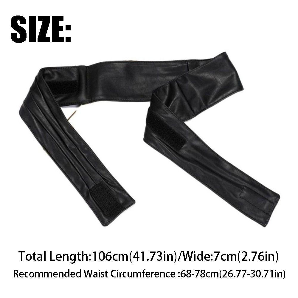 Elastic Wide Waist Belt Elegant PU Leather Women Waistband Without Buckle Luxury Dress Decoration Belts Trouser Decoration