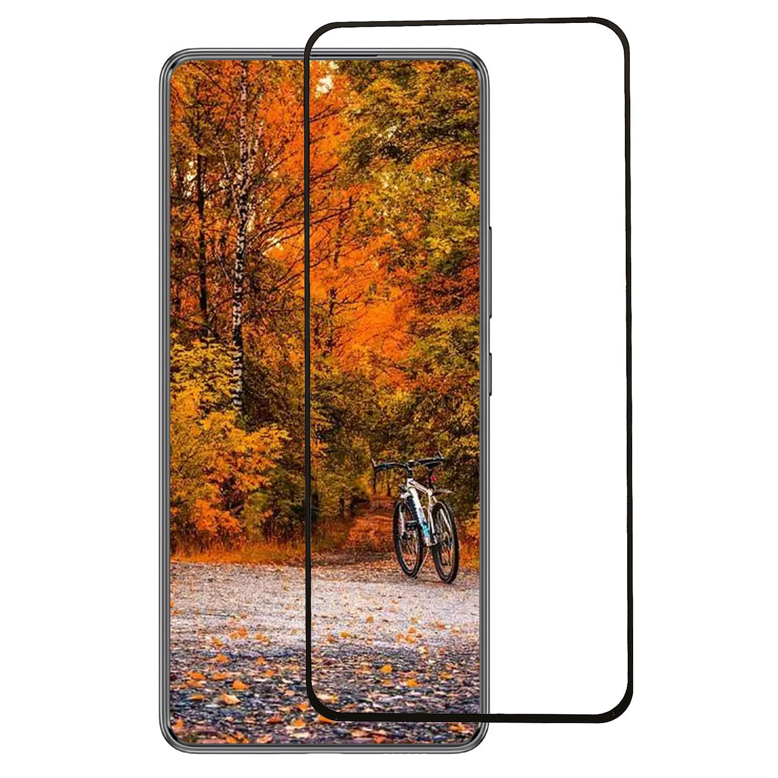 

For Samsung Galaxy A54 5G Black Edge Silk Printing Tempered Glass HD Clear Full Glue Full Screen Protector As Shown A