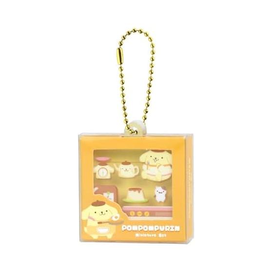Tees Factory Sanrio Characters Package Style Miniature Keychain Pompompurin H44 x W44 x D14mm SR-5546781PU