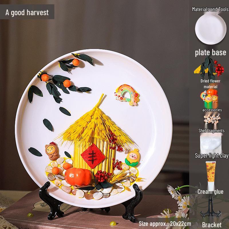 DIY Mosaic Plate Painting Kit: Creative Parent-Child Educational Ornament for Kindergarten