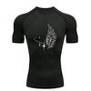 Wing Pattern  Men's Sports T-shirt Training Fitness Compression Workout T-Shirt Quick Dry Short Sleeve T-Shirt for Men