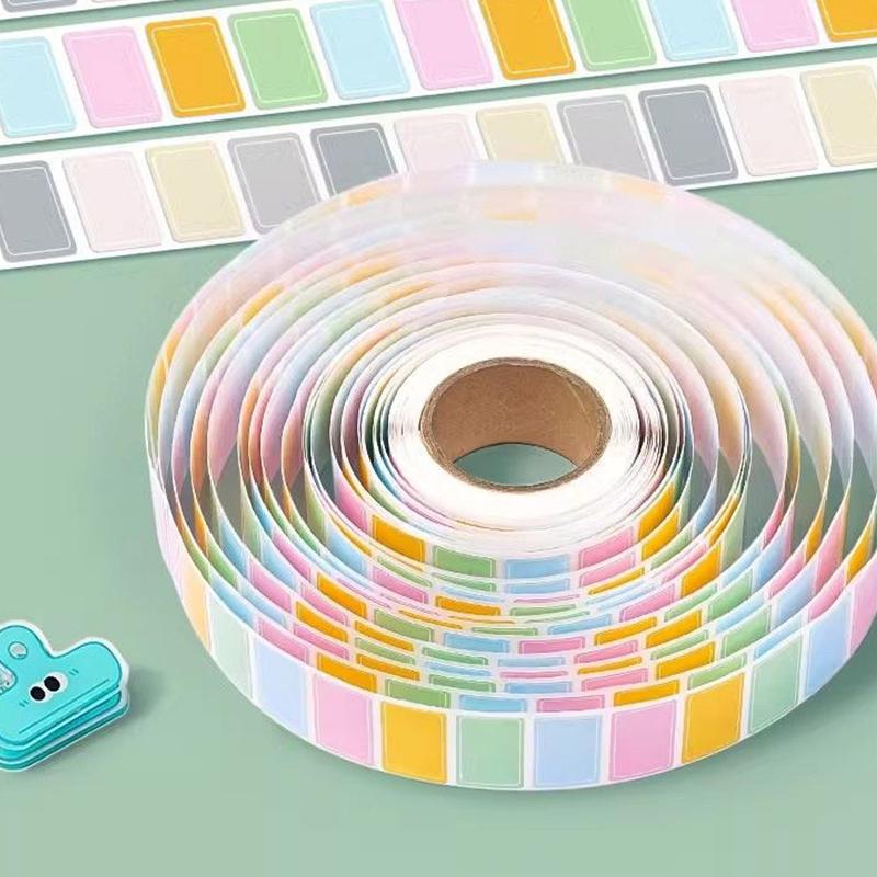 Waterproof Colored Labels Stickers Color-Coding Removable Labels Solid Colors Tags for Inventory Address File Classification ZYF