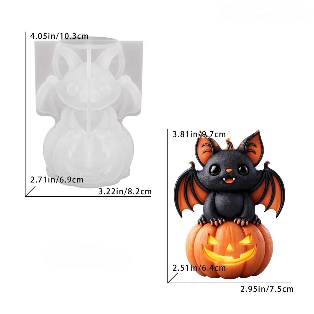 DIY Halloween Ornament Mold Silicone Epoxy Resin Plaster Mold Candle Wax Mold Beginner Friendly