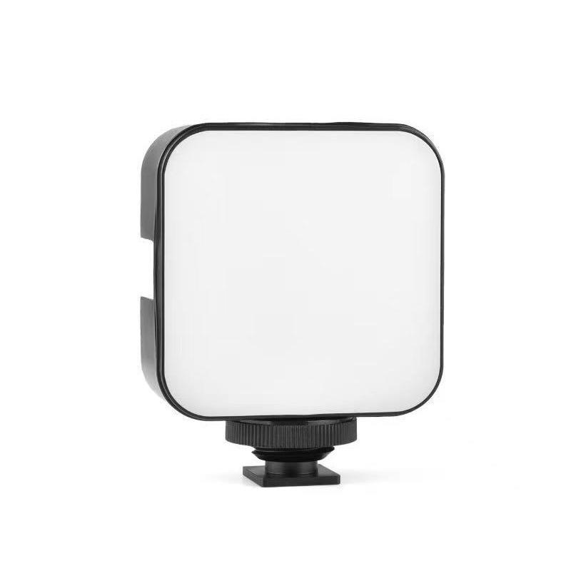 6500K LED Video Light Camera Pocket Lights Fill Lamp with 3 Cold Shoe Portable Photography Lighting for DJI Sony DSLR Canon Cameras