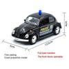 Policajný chrobák v mierke 1/36 1967 Policajný model auta zo zliatiny tlakového odliatku s vyťahovacím chrbtom pre deti Darčeky Kolekcia hračiek