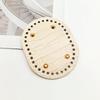 Round Oval Bottom Pu Leather Bag Base With Holes For Diy Home Decoration Handmade Knitted Bag Crochet Bag Bottom Accessories