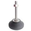 304 Stainless Steel Adjustable Foot Support with Nylon Pad, M8/M10/M12/M16 Screw