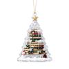 Kerst 2D Vlak Acryl Hangend Ornament voor Feestelijke Decoratie