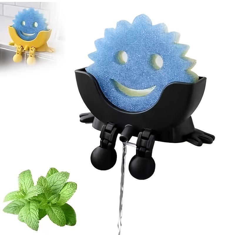 Küchenabflussgestell Aufbewahrungshalter für Heimküchen Scrub Daddy Schwamm Aufbewahrungsbox Halter Praktische Aufbewahrung Innovatives Design Platzsparend