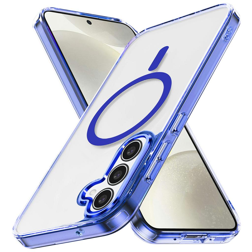 For Samsung Galaxy S24 FE Case Compatible with MagSafe TPU+PC Transparent Phone Cover