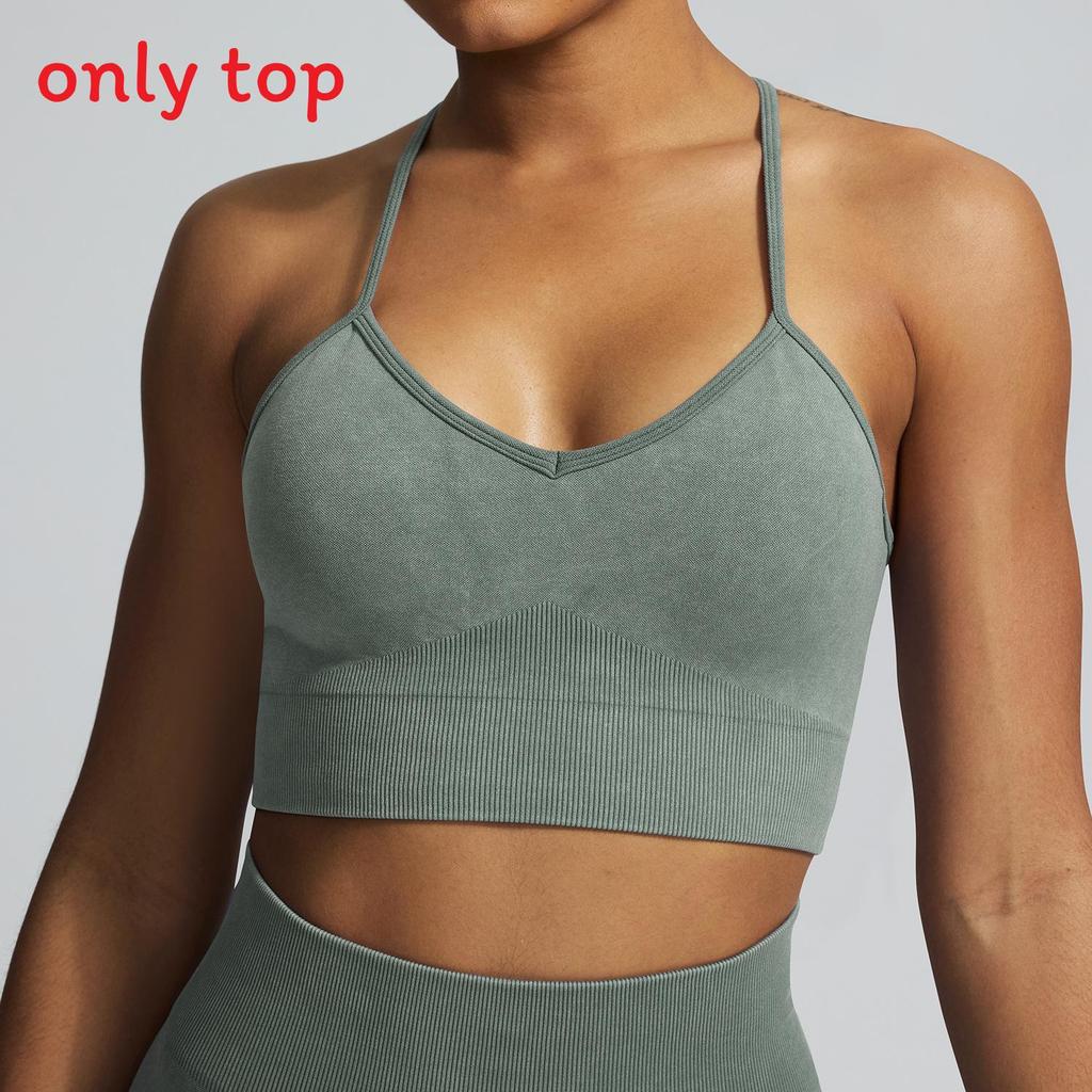 Aerobes Fitness-Set Mit Feuchtigkeitsableitendem Stoff Für Damen Laufen Und Yoga