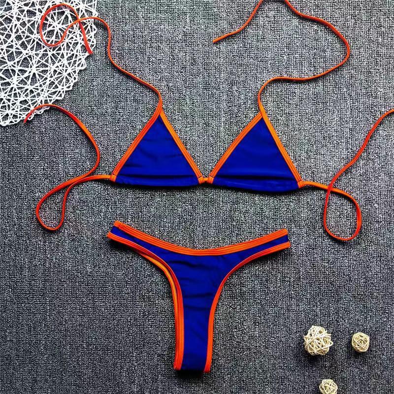 Summer Swimsuit Women Sexy Bikini Set Push-up Padded Bra Thong Two Pieces Swimwear Beachwear Bathing Suit Female Sexy Swimsuits