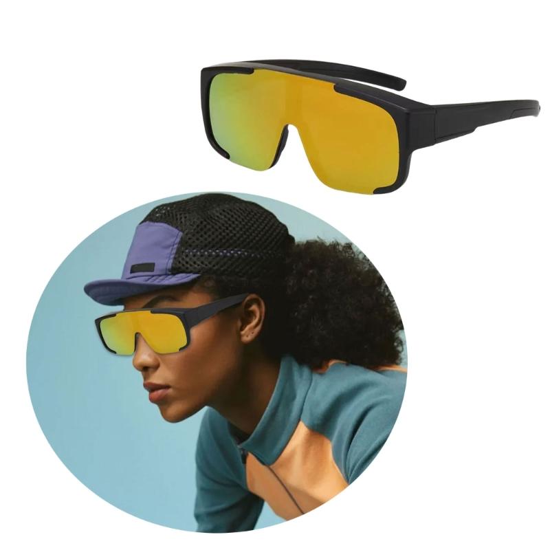 Cycling Glasses Sports Sunglasses Road Cycling Eyewear Fishing Driving Goggles Oversized Fit Over Glasses Easy To Use