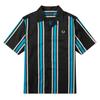 Fred Perry Mens Striped Revere Collar Shirt