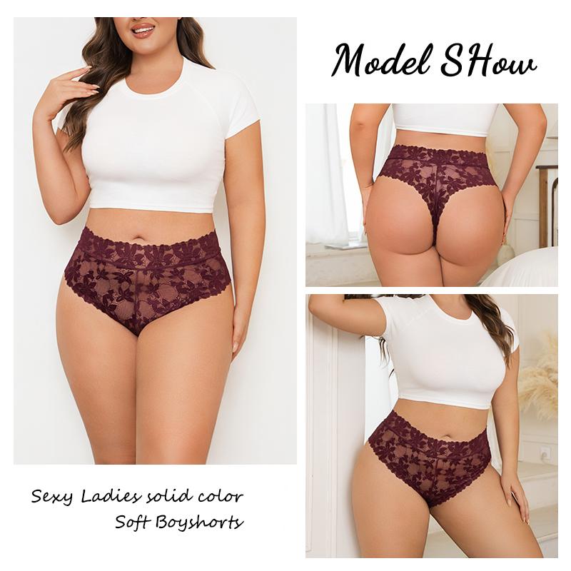FINETOO 5 Bucăți Tanga Sexy din Dantelă Femei Chiloți cu Talie Joasă Sexy Moi Lenjerie Intimă Doamne Chiloți Florali Trendy Lenjerie Intimă Femei