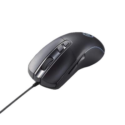 ELECOM Gaming Mouse 5 Buttons High Performance Gaming Sensor 80 Million Clicks Durability Switch 4 Level DPI Switching Black (700~6200) M-G01URBK