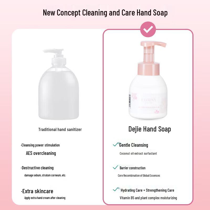 DeJie Cherry Blossom Foaming Hand Soap (3 x 300ml)