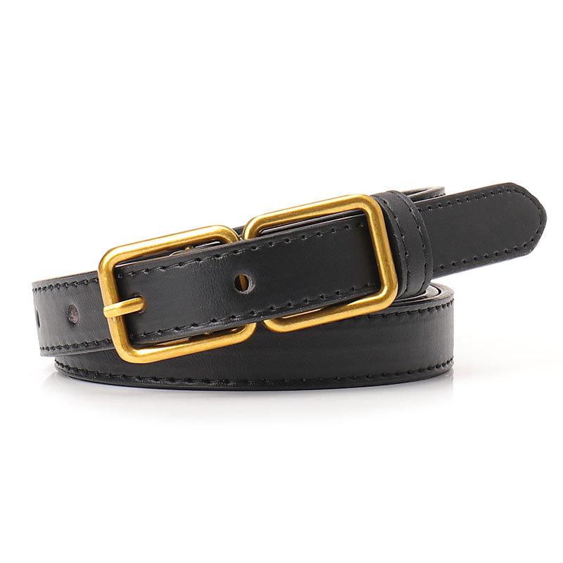 

New Light Luxury Two-sided Button Women s Belt Fashionable Versatile Jeans Coat Decorative Belt Korean Style High-end Belt Women s Belt