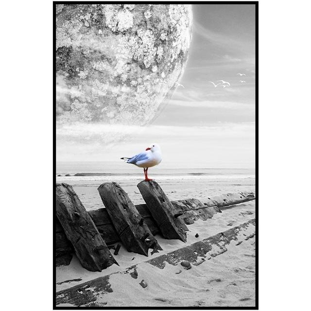 Abstract Poster Bright Color In Gray World Picture Canvas Painting For Living Room Home Wall Art Aisle Painting Modern Decor