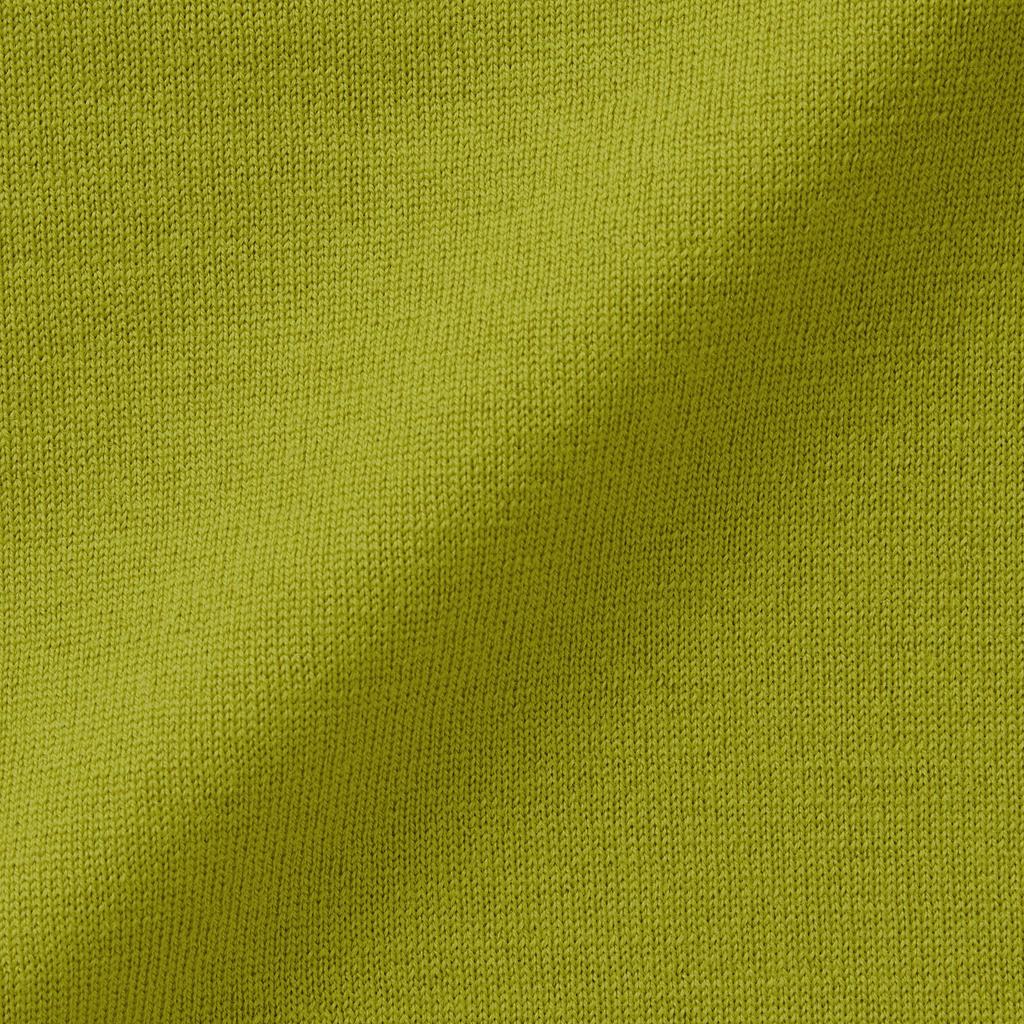 MUJI Washable Wool Crew Neck Light Size S Women's High-Gauge Sweater, Green, (BAC11A4A)