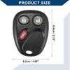 LHJ011, 21997127, 15186200, 15186201 Car Keyless Entry Remote for Chevrolet Silverado 2003-2006 / Car/Plastic Metal / 1 Pcs Black