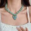 Beads Beaded Necklace Bohemian Style Pendant Jewelry New Heart Pendant Necklace  Party Accessory