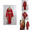 Ultimatives rotes Luxuskleid von Königin Cersei Lannister für Game Of Thrones Cosplay-Enthusiasten