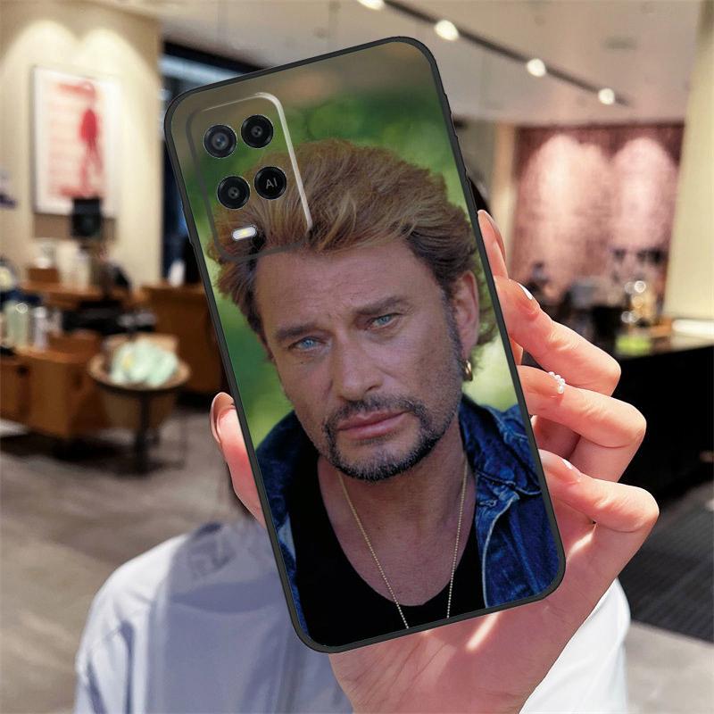 Johnny Hallyday Music Case For OPPO A74 A54 A94 A52 A72 A83 A91 A93 A53S A15 A16 A5 A9 A31 A53 2020 Phone Cover