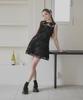 Aliena Flower Embroidery Mini Dress