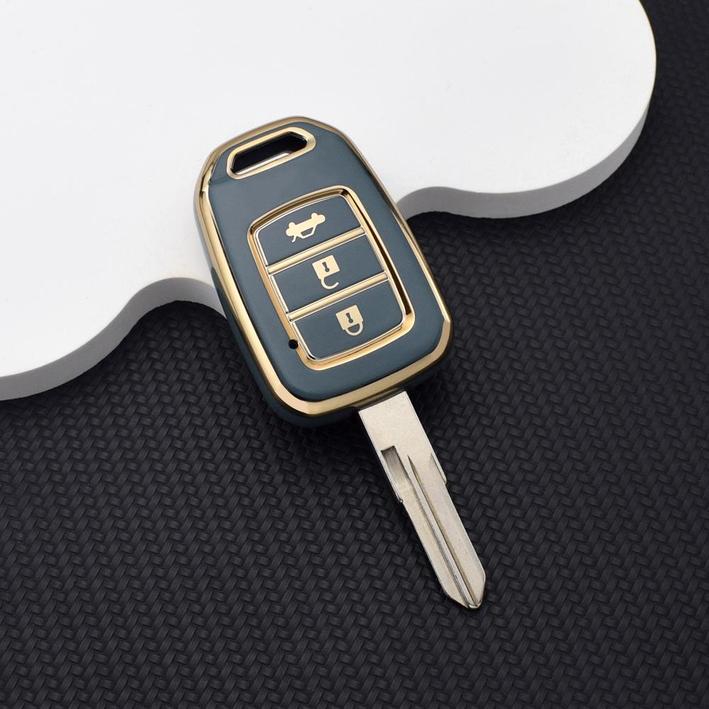 Soft TPU Car Remote Key Case Cover Keychain for Honda Accord Civic CRV HRV HR-V Jazz 2013 2014 2015 2016 Key Fob Shell Protector