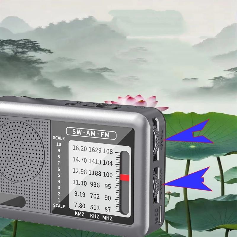 Portable Radio AM FM Shortwave Radio AM FM Weather Radio Sound Equipment Great Reception Earphone Transistors Radio