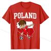 Poland Soccer Dabbing Football Polska Polish Kids T-Shirt Retro Mens T Shirts Cotton Tops Shirt Design