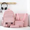 Schoolbag New Four-piece Fashionable Versatile Large-capacity Schoolbag Third To Fifth and Sixth Grades Middle and High School Students Backpack