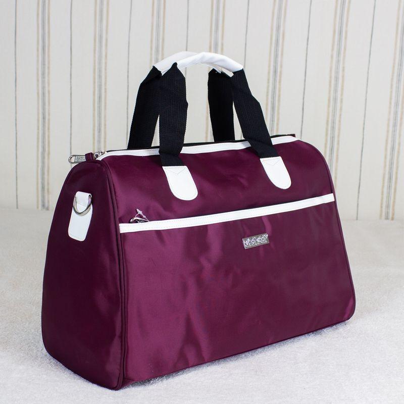 

Women s Lightweight Short-Distance Travel Bag for Business Trip K-style Waterproof Medium Burgundy