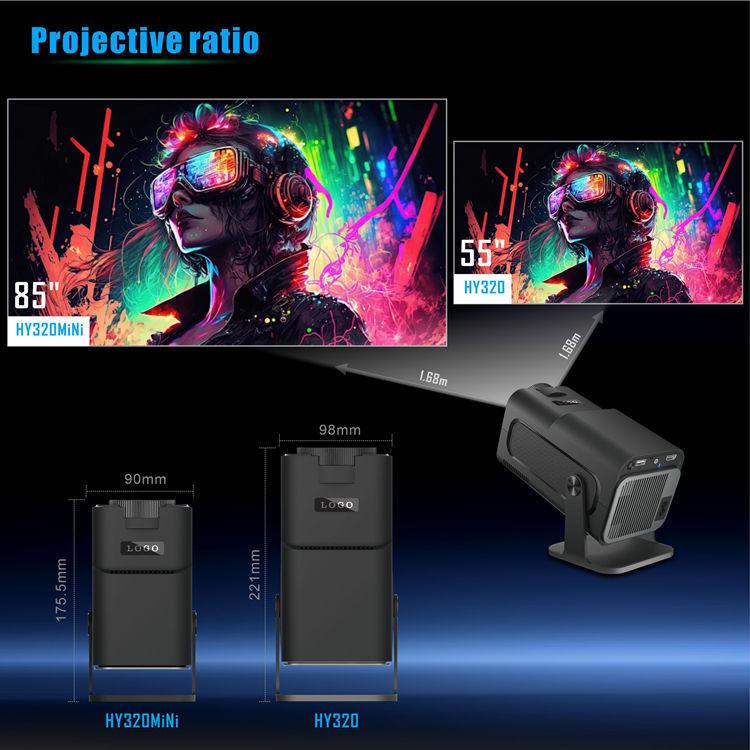 HY320mini Smart Office & Home 1080P Projector, Ultra-High Definition