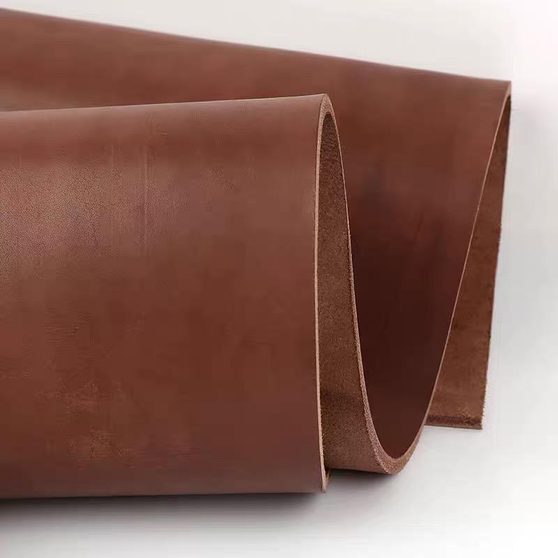 Hardcore leather material 4mm thick deep brown high-density yellow cow head layer, vegetable tanned leather knife sheath, waist