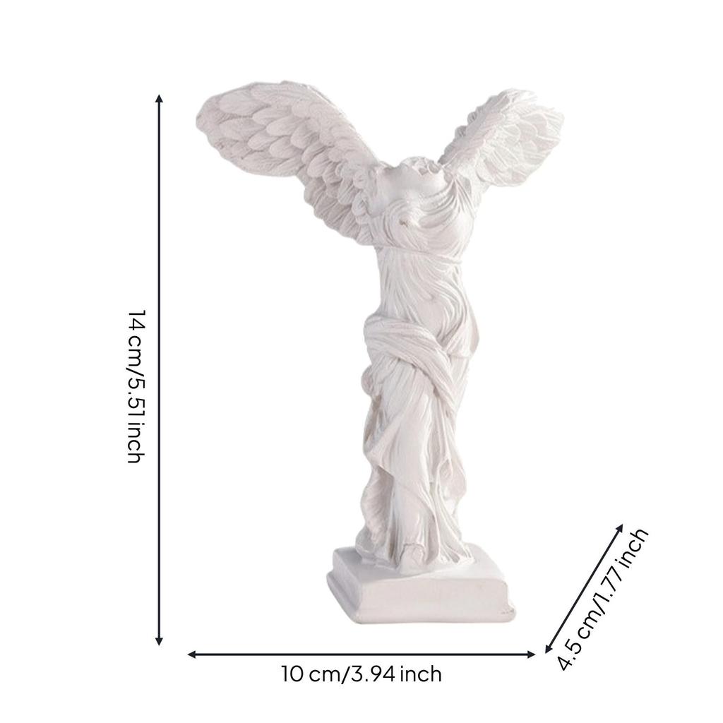 Winged Success Statue Workmanship Figurine with Pedestal